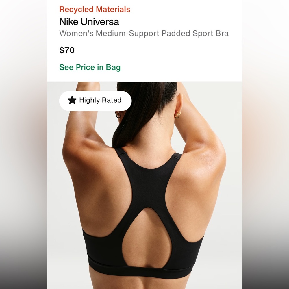 Nike Universa Women's Medium-Support Padded Sport Bra